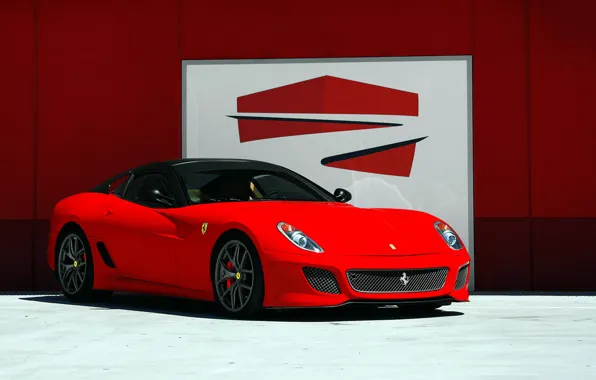 Картинка red, ferrari, 599, gto