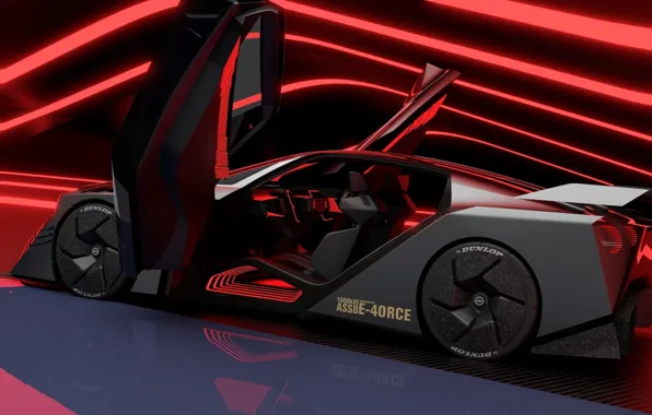Concept, дизайн, Nissan, Force, Hyper, 2023, открытые дверцы, Nissan Hyper Force Concept