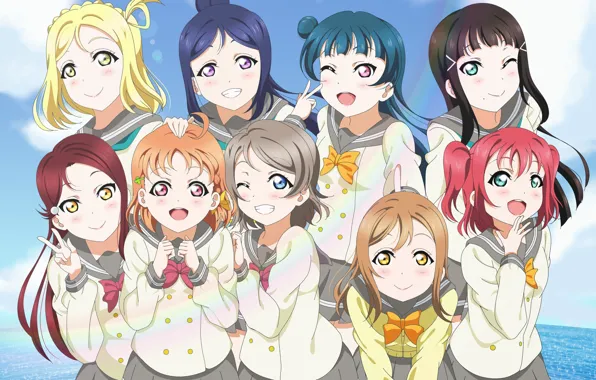Лето, девочки, группа, Love Live School Idol Project, Живая любовь