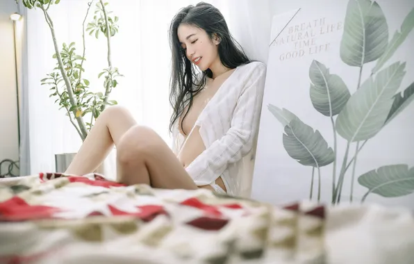 Beautiful, Asian, Model, Smile, Woman, Cute, Pretty, Frame