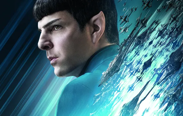 Картинка Star Trek, Galaxy, Girls, Zachary Quinto, Chris Pine, Idris Elba, EXCLUSIVE, Beyond