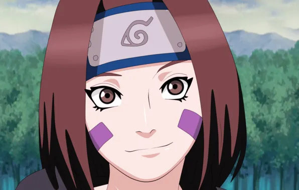 Girl, game, Naruto, eyes, anime, short hair, purple eyes, pretty