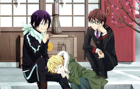 Noragami, Yato, Yukine, Бездомный бог, Kazuma