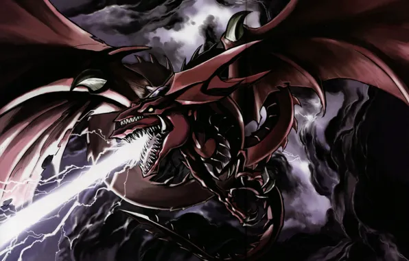Дракон, арт, пасть, Yu-Gi-Oh!