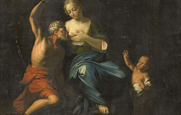 Масло, картина, холст, 1750, Кимон и Перо, Адриан ван дер Верфф, Adriaen van der Werff