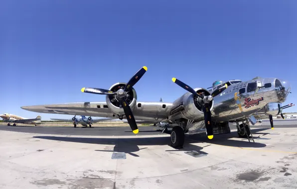 Картинка Boeing, летающая крепость, B-17G