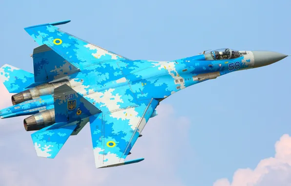 Истребитель, Украина, Су-27, Пилот, Кокпит, ВВС Украины