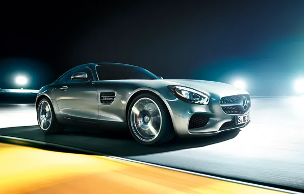 Картинка Concept, Mercedes-Benz, Car, AMG, Track, 2015, Ligth