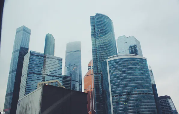 Glass, skyscraper, moscow, height, moscow city