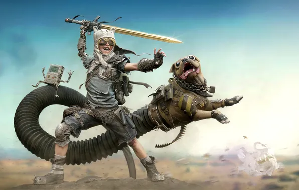 Картинка digital art, artwork, wasteland