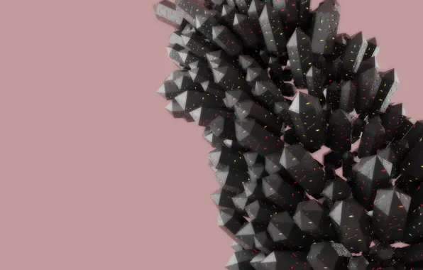 Colors, rendering, crystal, crystals