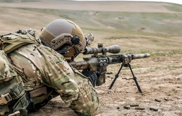 Afghanistan, United States Spec Ops, SR-25 Sniper Rifle