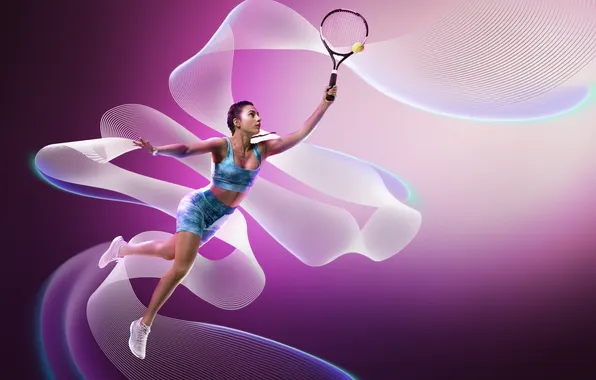 Картинка girl, tennis, sports, tennis player