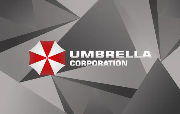 Обои Red, Logo, Game, Resident Evil, Umbrella, Gray, Biohazard.