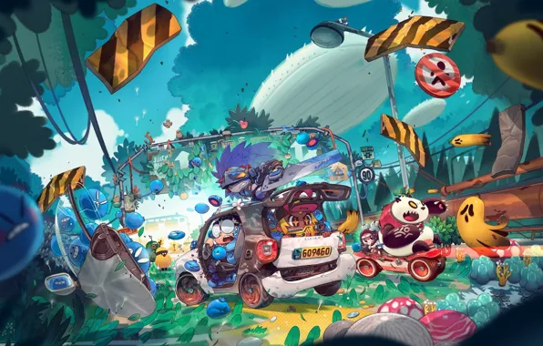 Игра, персонажи, Juicy Realm