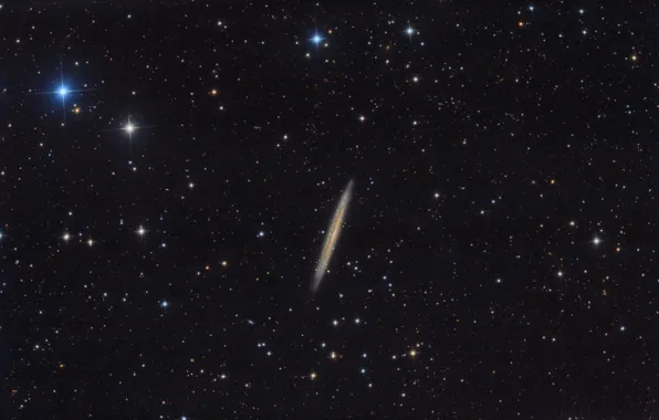 Дракон, спиральная галактика, в созвездии, NGC 5907