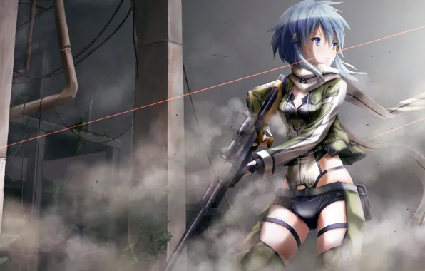 Game, anime, pretty, sniper, asian, rifle, cute, manga