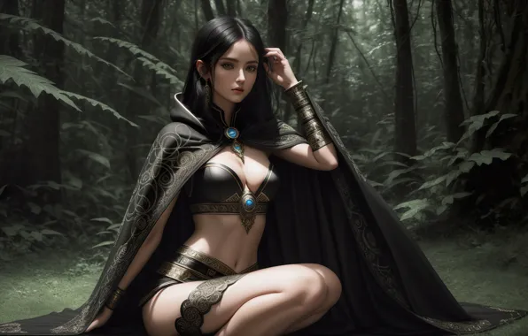 Girl, fantasy, nature, art, digital art, fantasy art, fantasy girl, Stable Diffusion