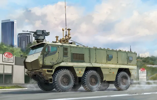 Россия, бронеавтомобиль, вс россии, боевой модуль, Тайфун-К, MRAP, Ju Hesong, KAMAZ Typhoon-K