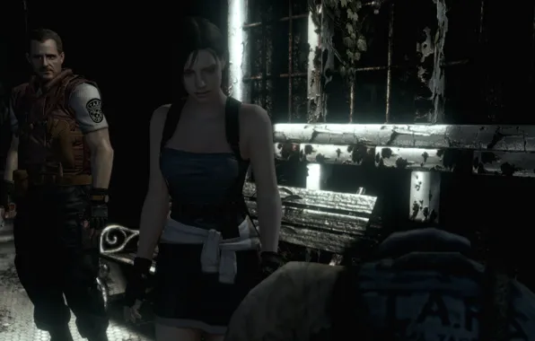 Картинка Jill Valentine, Barry Burton, Resident Evil HD REMASTER