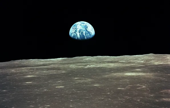 Картинка земля, планета, Луна