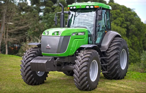 Картинка green, Brazil, tractor, made in Brazil, agricultural machinery, Agrale brand tractor, Agrale, Brazilian factory