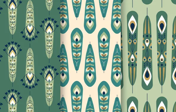 Картинка фон, текстура, pattern, Peacock, feather