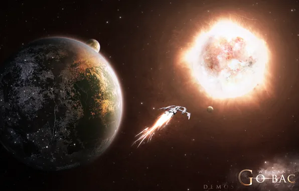 Картинка sun, planet, sci fi