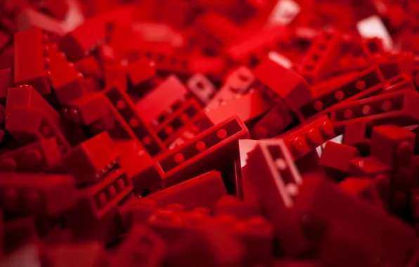 Картинка Red, Lego, Macro, Toys