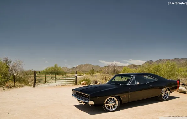 Картинка додж, dodge, charger, чарджер, культовый автомобиль, 1968 год, muscle сar