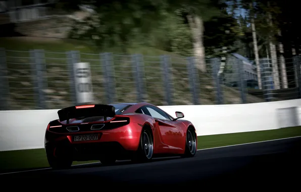 Картинка McLaren, скорость, размытие