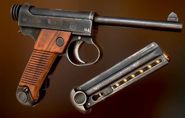 Картинка Япония, Самозарядный пистолет, Nambu Type 14