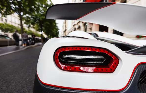 Картинка белый, Koenigsegg, суперкар, supercar, agera, back, агера р, кёнигсегг