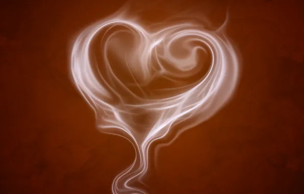 Картинка настроения, сердце, кофе, сердечко, аромат, коричневый фон, кофейный аромат