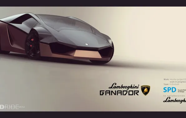 Картинка Lamborghini, Концепт, Ламборгини, Ганадор, SPD, Ganador