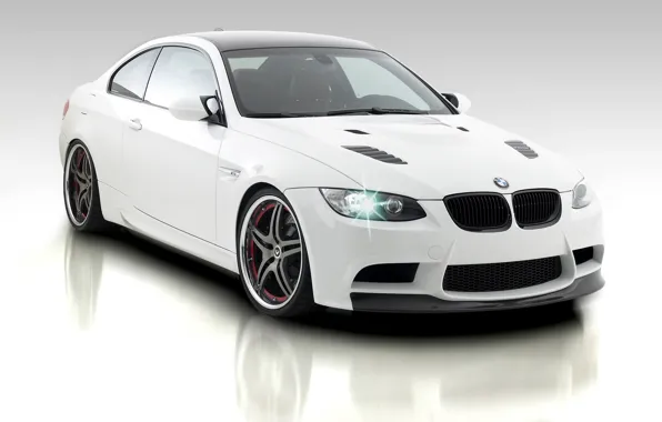 Картинка фон, BMW, белая