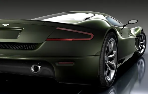 Картинка машина, авто, Concept, Aston Martin, AMV10, зад