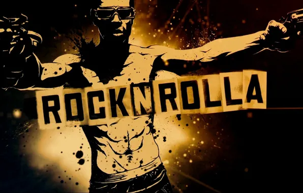 Картинка пистолеты, RocknRolla, Тоби Кеббелл, Рок-н-рольщик, Джонни Фунт