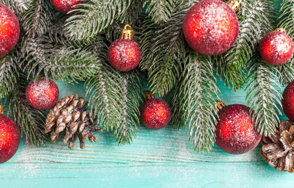 Картинка украшения, шары, Рождество, Новый год, christmas, new year, balls, wood, merry, decoration, fir tree, ветки …