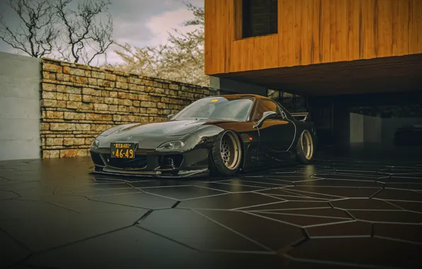 Картинка Авто, Машина, Mazda, Art, RX-7, Рендеринг, Concept Art, Mazda RX7