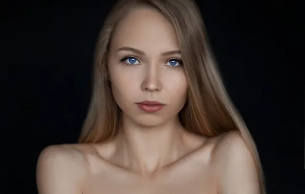 Картинка взгляд, лицо, портрет, Девушка, Евгений Сибиряев