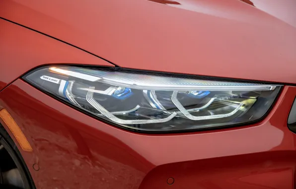 Картинка купе, фара, капот, BMW, 2018, 8-Series, 2019, тёмно-оранжевый, M850i xDrive, 8er, G15