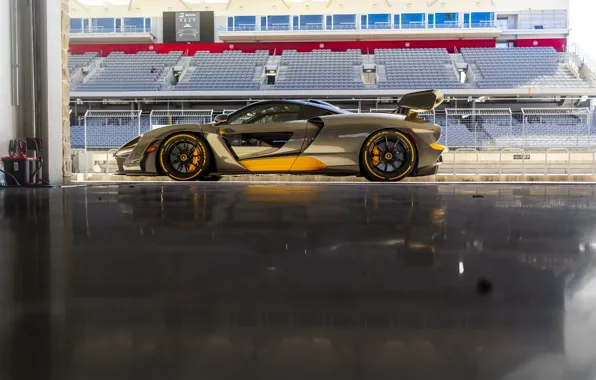 Картинка McLaren, Grey, Yellow, Senna