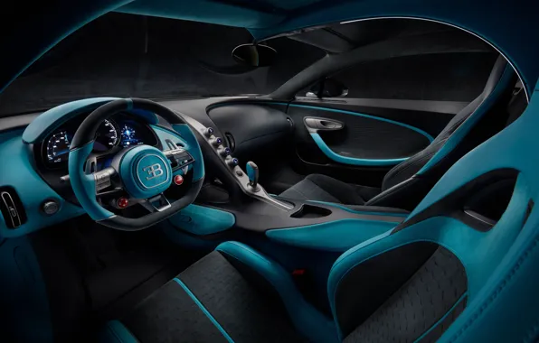 Картинка Bugatti, суперкар, салон, 2018, гиперкар, Divo