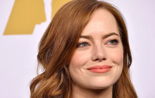 Картинка взгляд, портрет, макияж, актриса, hair, Emma Stone, Эмма Стоун