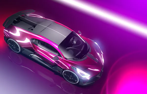 Картинка Авто, Машина, Bugatti, Car, Art, Render, Design, Суперкар