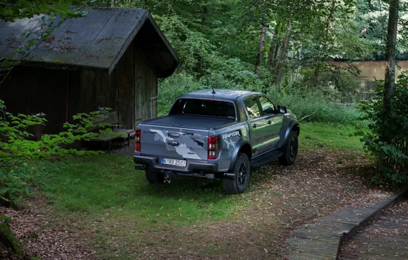 Картинка серый, Ford, Raptor, пикап, постройка, Ranger, 2019