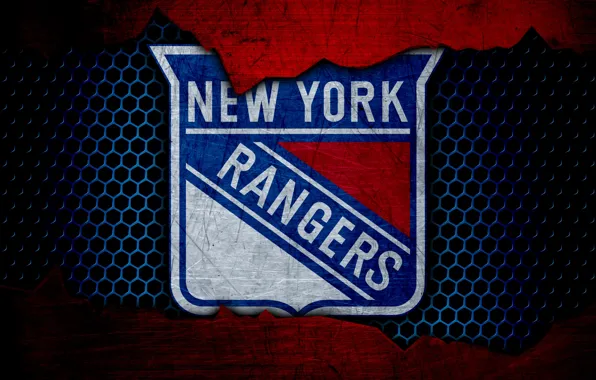 Картинка wallpaper, sport, logo, NHL, hockey, New York Rangers