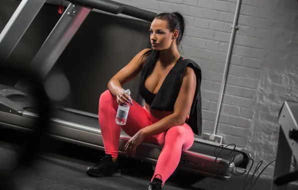 Картинка water, model, fitness, gym