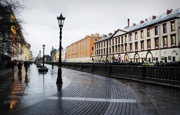 Картинка дождь, пасмурно, Питер, Санкт-Петербург, лужи, Россия, Russia, спб, St. Petersburg, spb